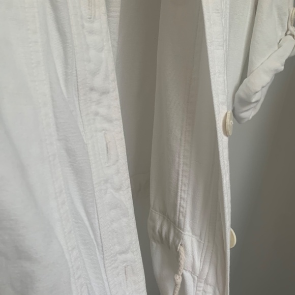 Zara Rustic Jumpsuit / Boilersuit / Romper - White - Size Medium - Picture 7 of 10